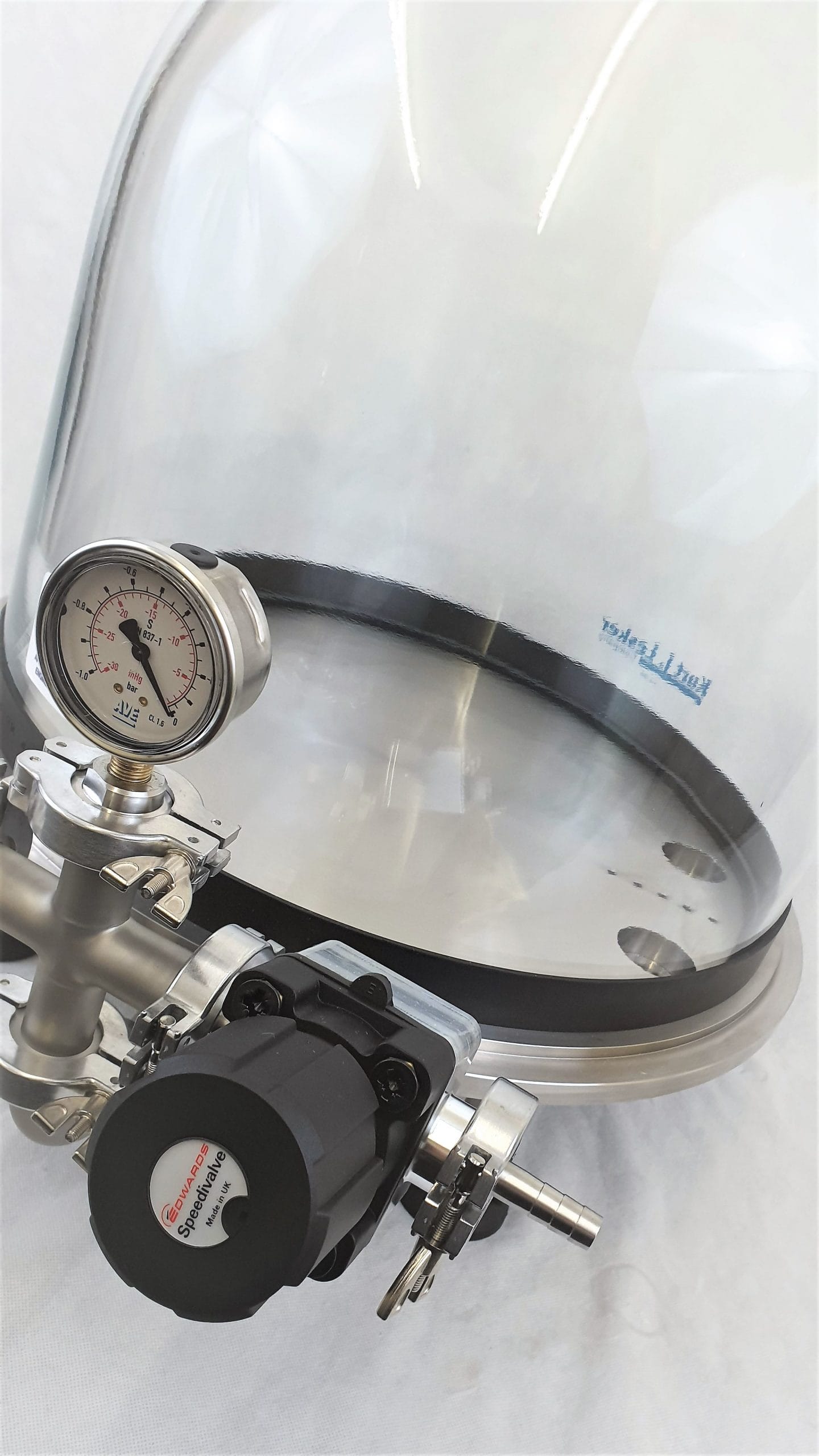 18" Bell Jar BJ18VF VacuumDegassing